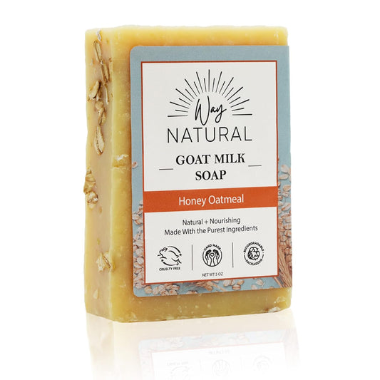 Goat Milk Soap Bar - Honey Oatmeal 